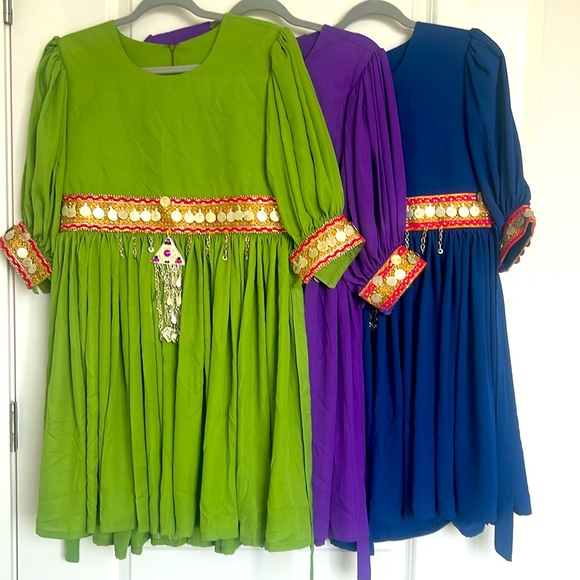 Beautiful dress size M and S color purple and pink - Picture 6 of 7